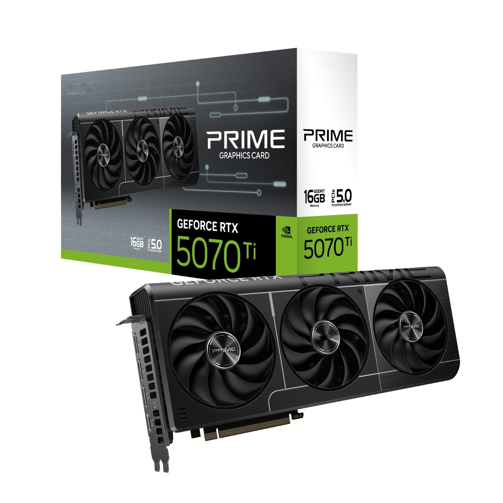 Triple Fan Gaming Graphics Card 16Gb - 2025년형 최신 PRIME GeForce RTX 5070