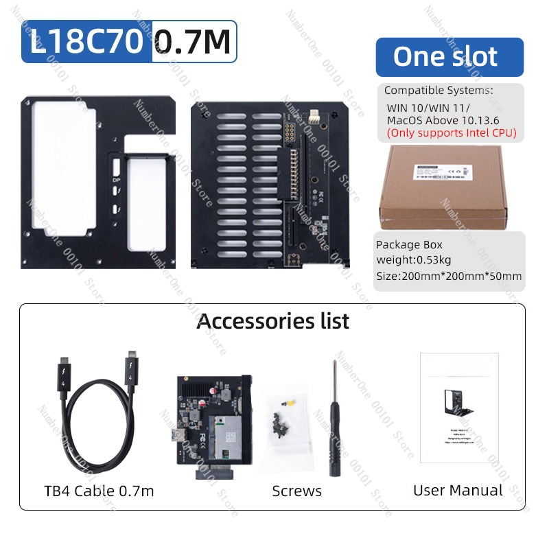 Thunderbolt 4 External Gpu Enclosure - L18 썬더볼트 3 4 GPU 도크